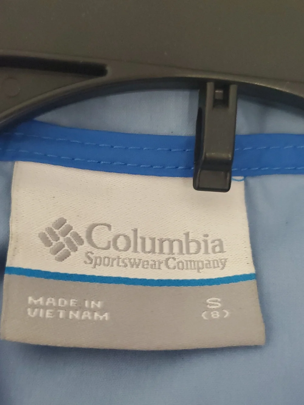 COLUMBIA BOYS Blue and Navy Colorblock Hooded Windbreaker